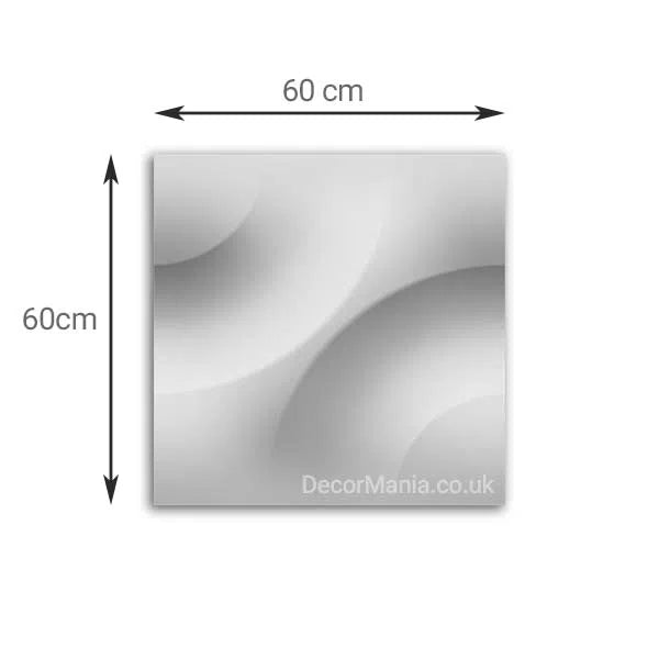 3D Gypsum Wall Art Panels CURVES with dimensions DecorMania.eu